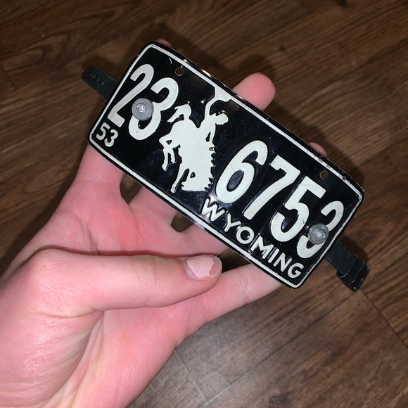 wyoming Jewelry - Wyoming license plate bracelet!
